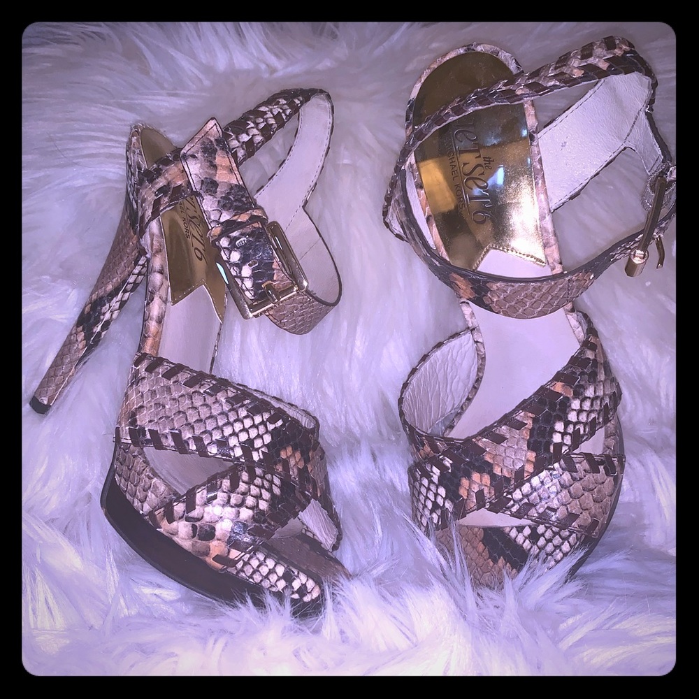 Michael Kors “The Jet Set 6” Snake leather